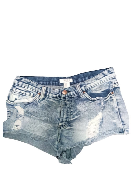Forever 21 Pants - Forever 21 Light Blue Distressed High-Rise Denim Shorts